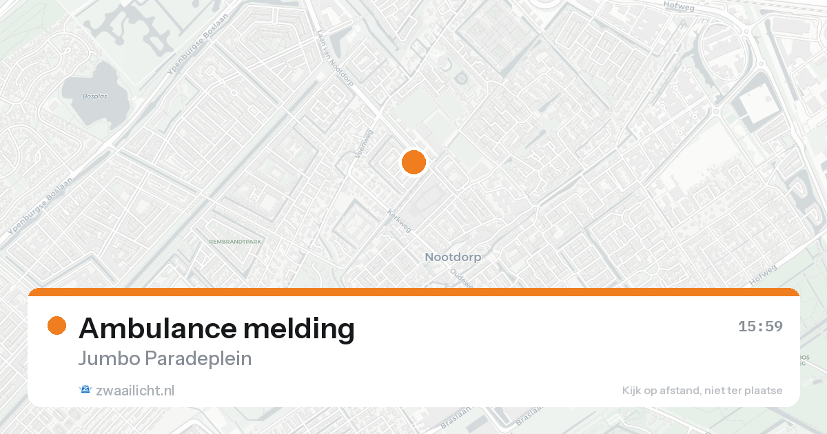 Ambulance melding — 7 feb 2026