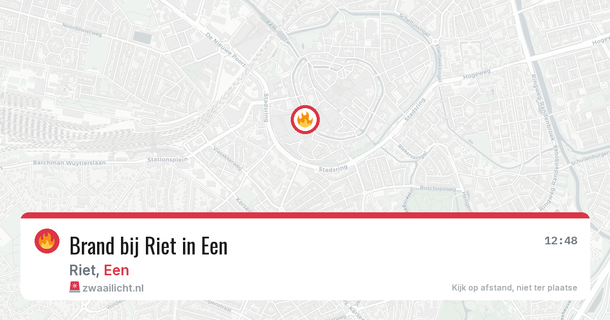 Brand bij Riet in Een — 18 apr 2026