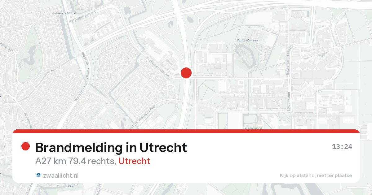 Brandmelding in Utrecht — 19 aug 2026