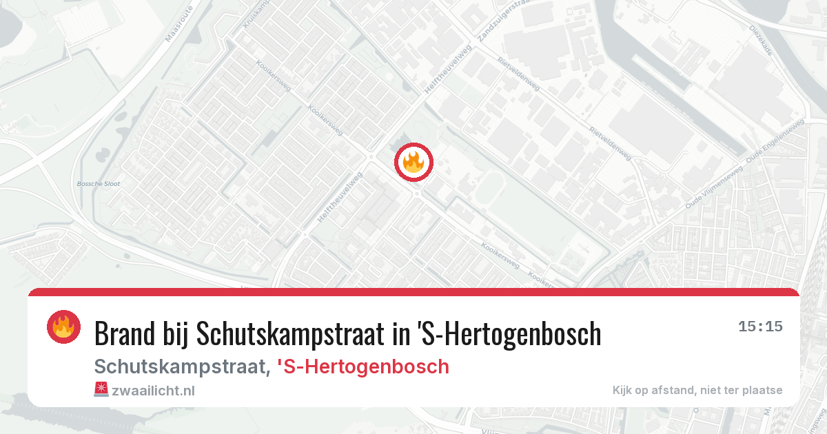 Brand bij Schutskampstraat in 'S-Hertogenbosch — 30 apr 2026