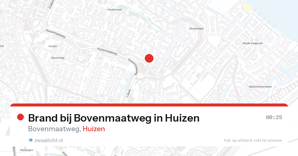 Brand bij Bovenmaatweg in Huizen — 21 apr 2026