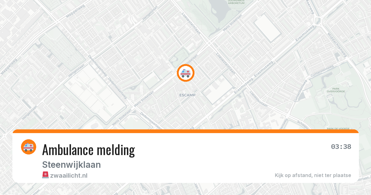 Ambulance melding — 20 jun 2026