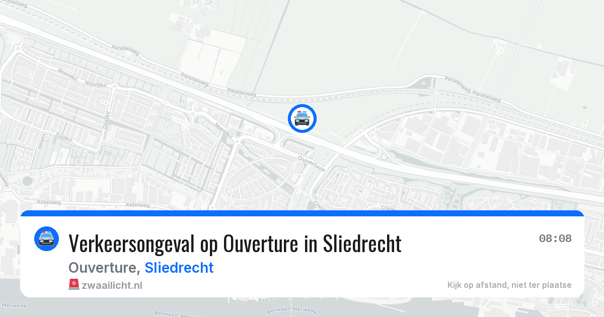 Verkeersongeval op Ouverture in Sliedrecht — 23 jun 2026