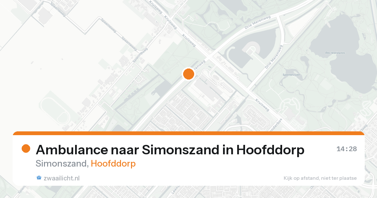 Ambulance naar Simonszand in Hoofddorp — 3 jul 2026