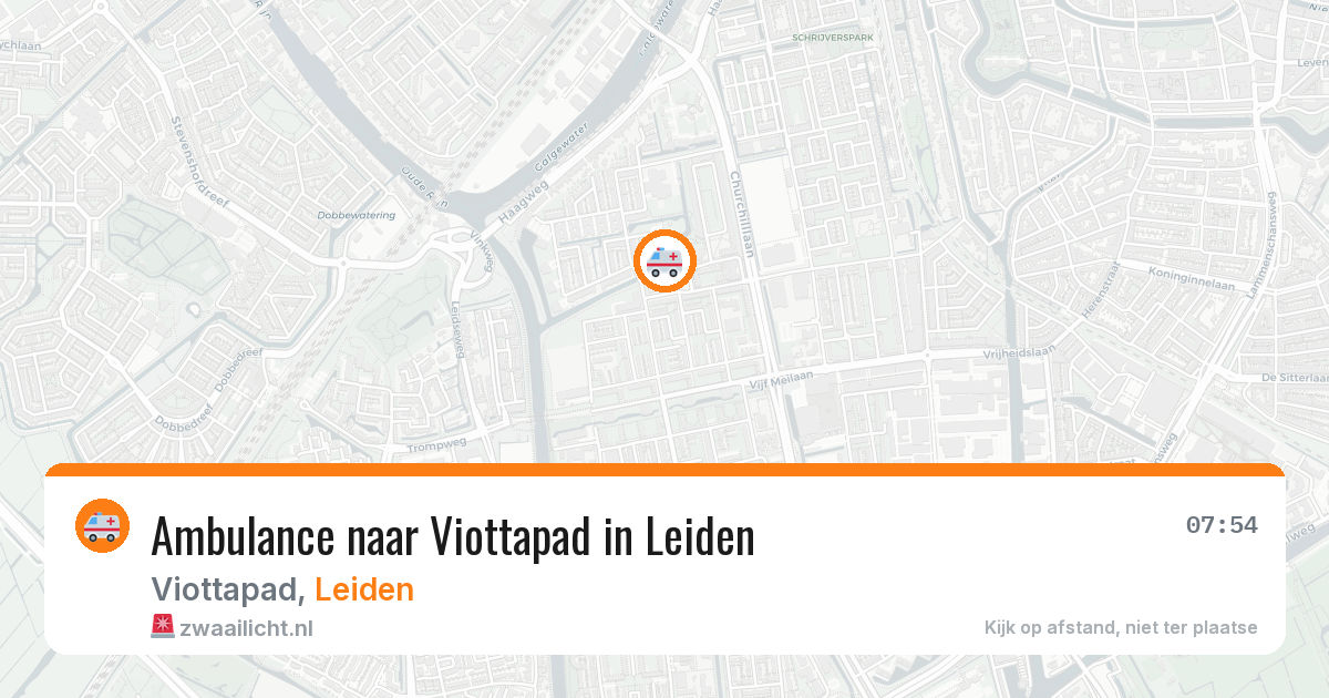 Ambulance naar Viottapad in Leiden — 13 aug 2026