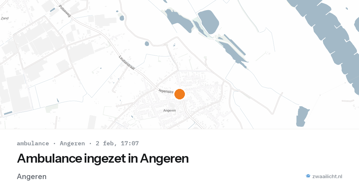 Ambulance ingezet in Angeren — 2 feb 2026