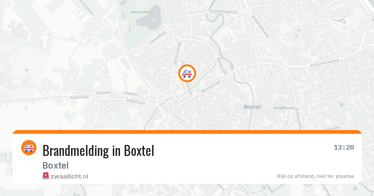 Brandmelding in Boxtel — 4 aug 2026