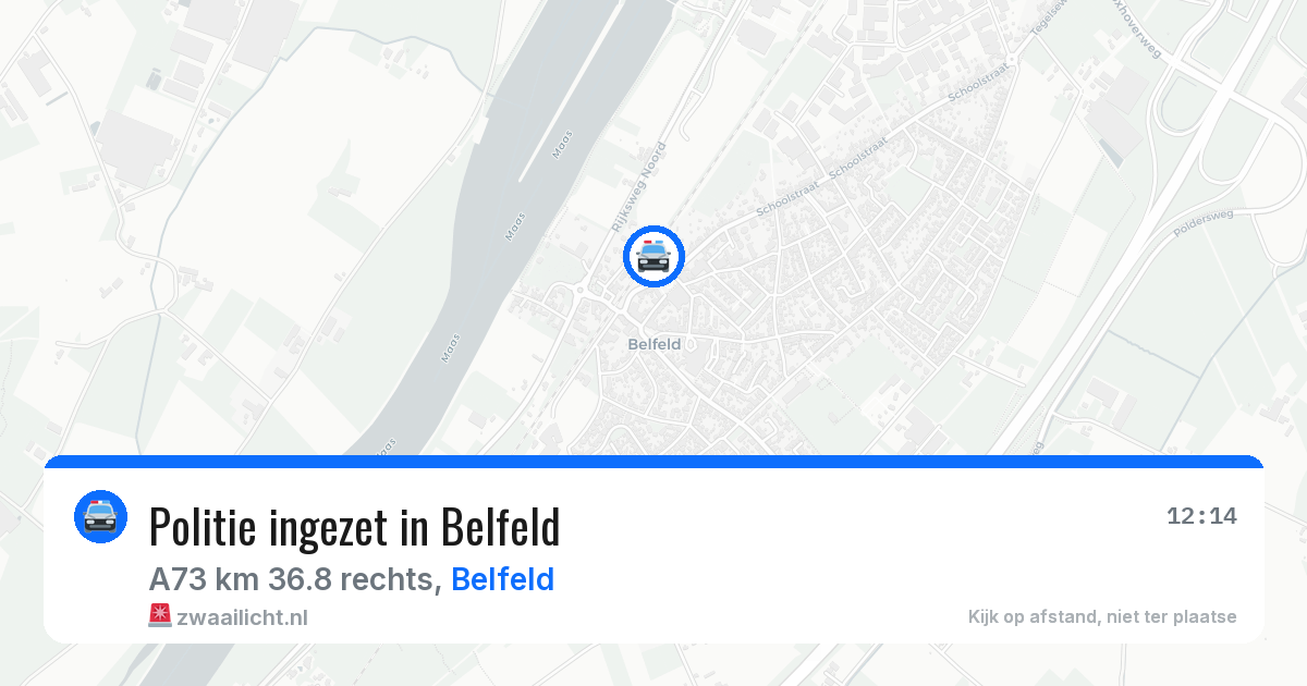 Politie ingezet in Belfeld — 6 mei 2026 | 🚨 Zwaailicht.nl