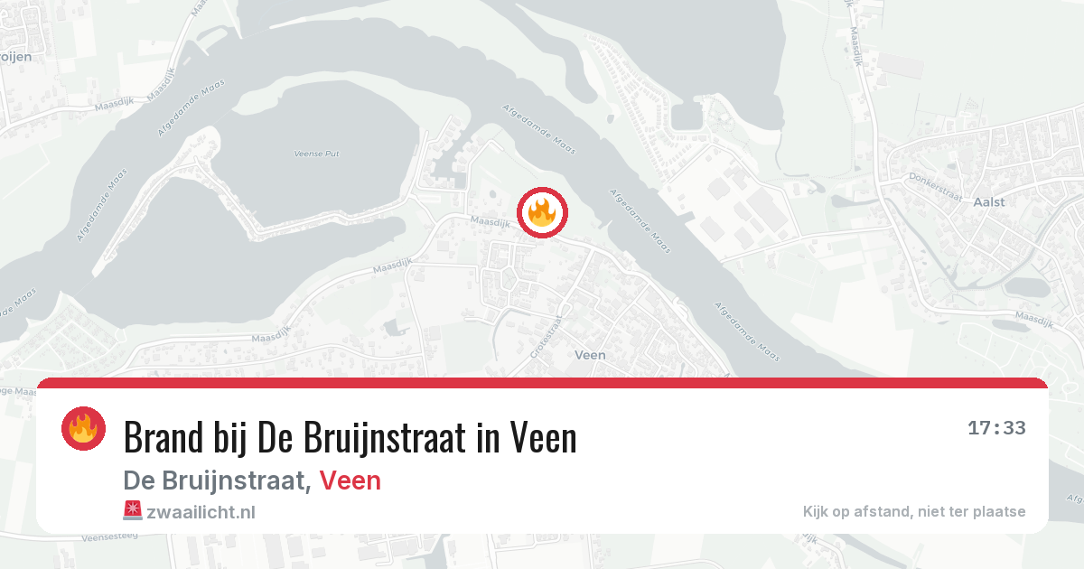 Brand bij De Bruijnstraat in Veen — 3 jun 2026