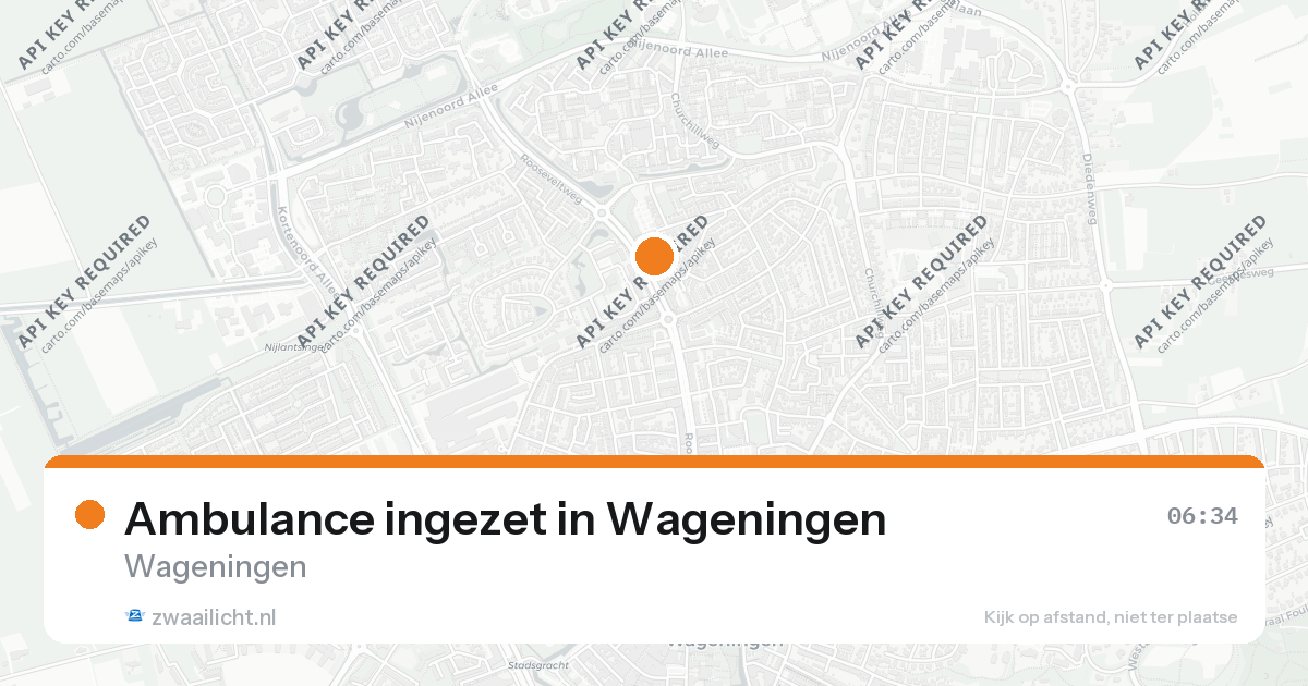 Ambulance ingezet in Wageningen — 26 aug 2026