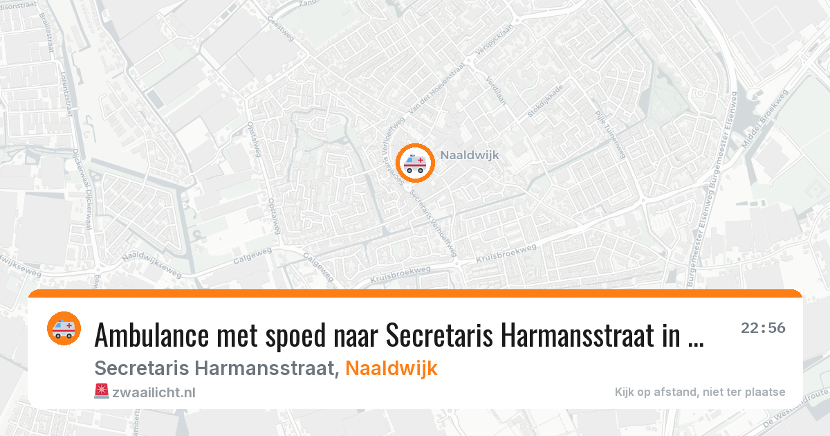 Ambulance met spoed naar Secretaris Harmansstraat in Naaldwijk — 30 jun 2026