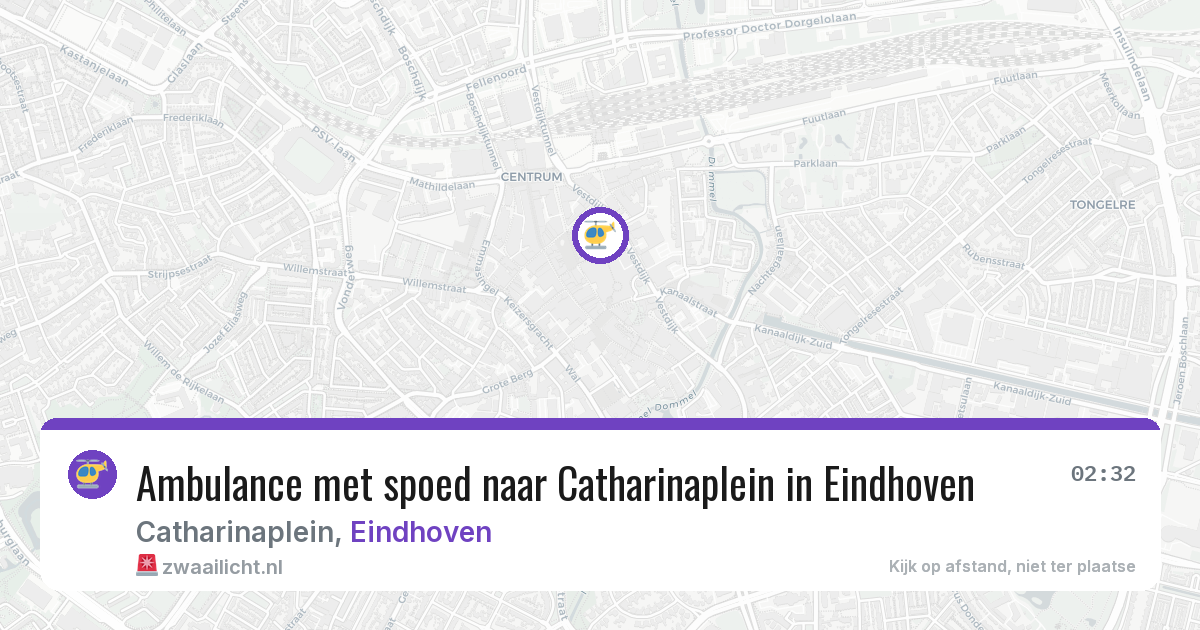 Ambulance met spoed naar Catharinaplein in Eindhoven — 18 jun 2026