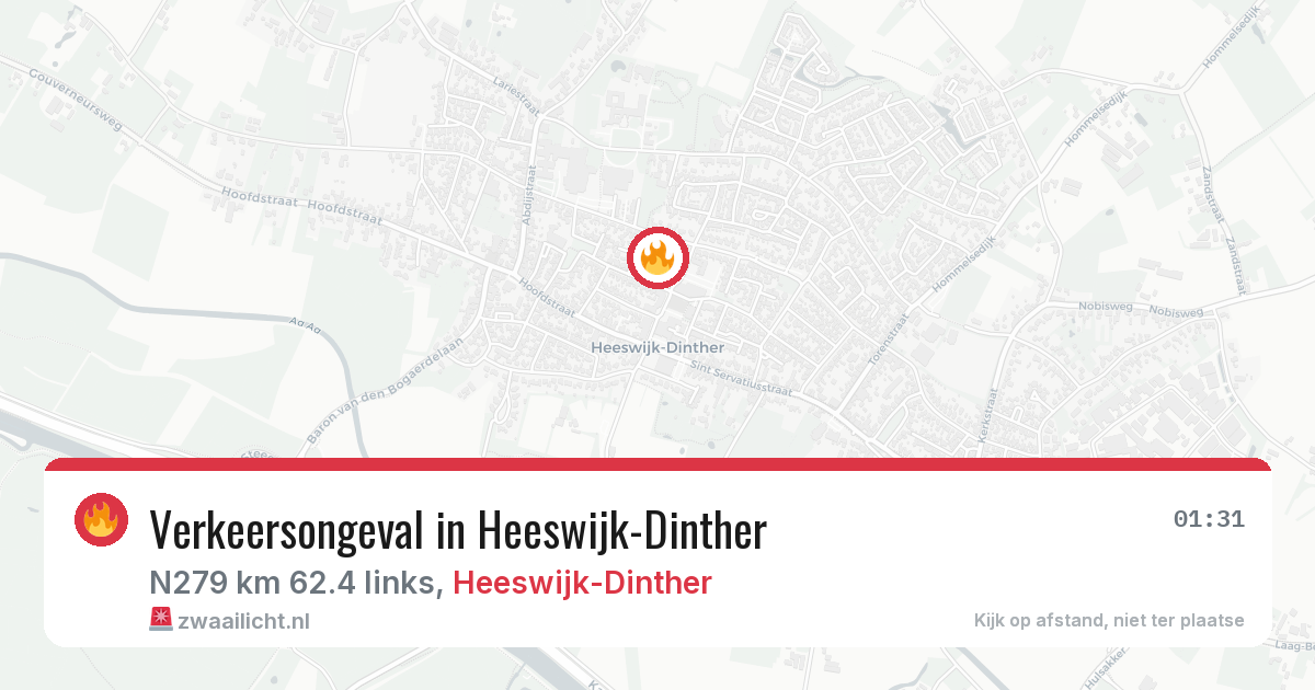 Verkeersongeval in Heeswijk-Dinther — 3 apr 2026