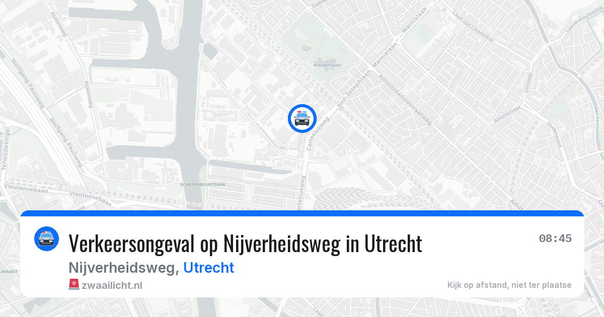 Verkeersongeval op Nijverheidsweg in Utrecht — 21 mei 2026