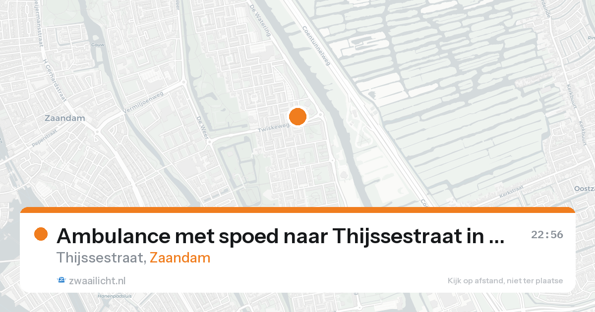 Ambulance met spoed naar Thijssestraat in Zaandam — 3 jun 2026