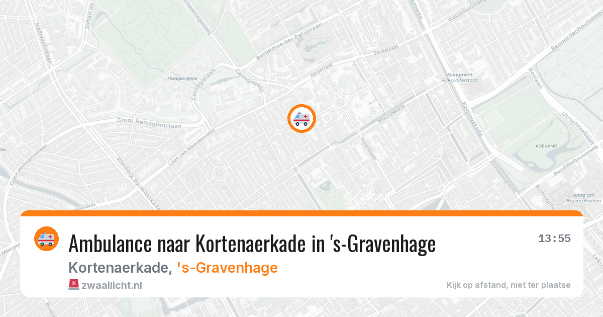 Ambulance naar Kortenaerkade in 's-Gravenhage — 28 mrt 2026