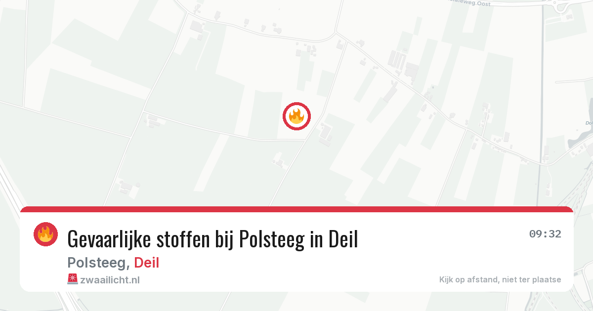 Gevaarlijke stoffen bij Polsteeg in Deil — 27 jun 2026