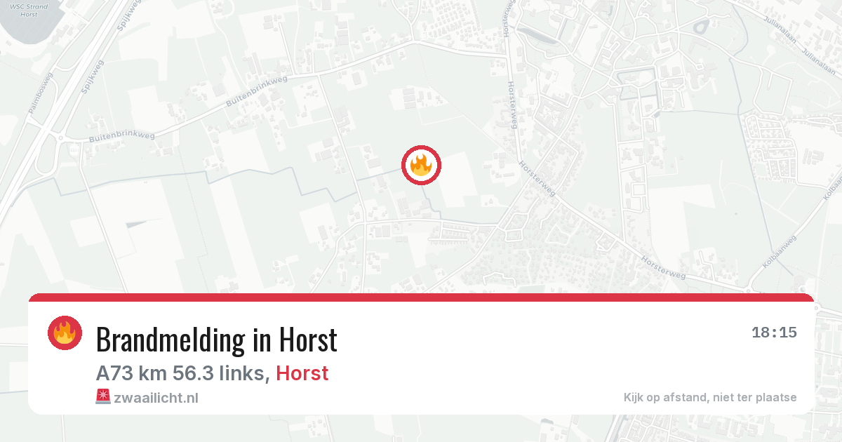 Brandmelding in Horst — 30 jun 2026
