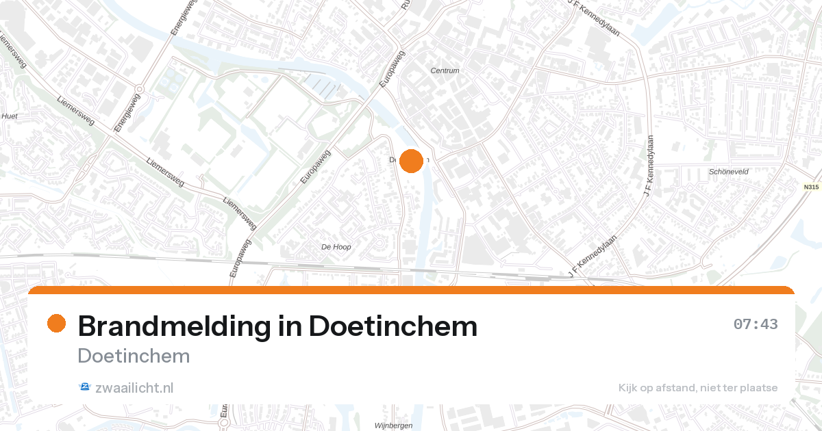 Brandmelding in Doetinchem — 27 aug 2026