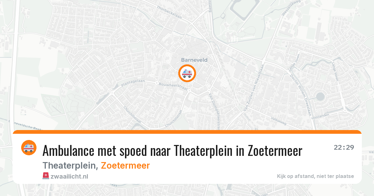 Ambulance met spoed naar Theaterplein in Zoetermeer — 17 jan 2026