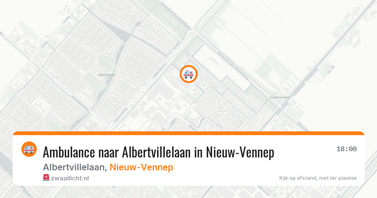 Ambulance naar Albertvillelaan in Nieuw-Vennep — 4 jun 2026