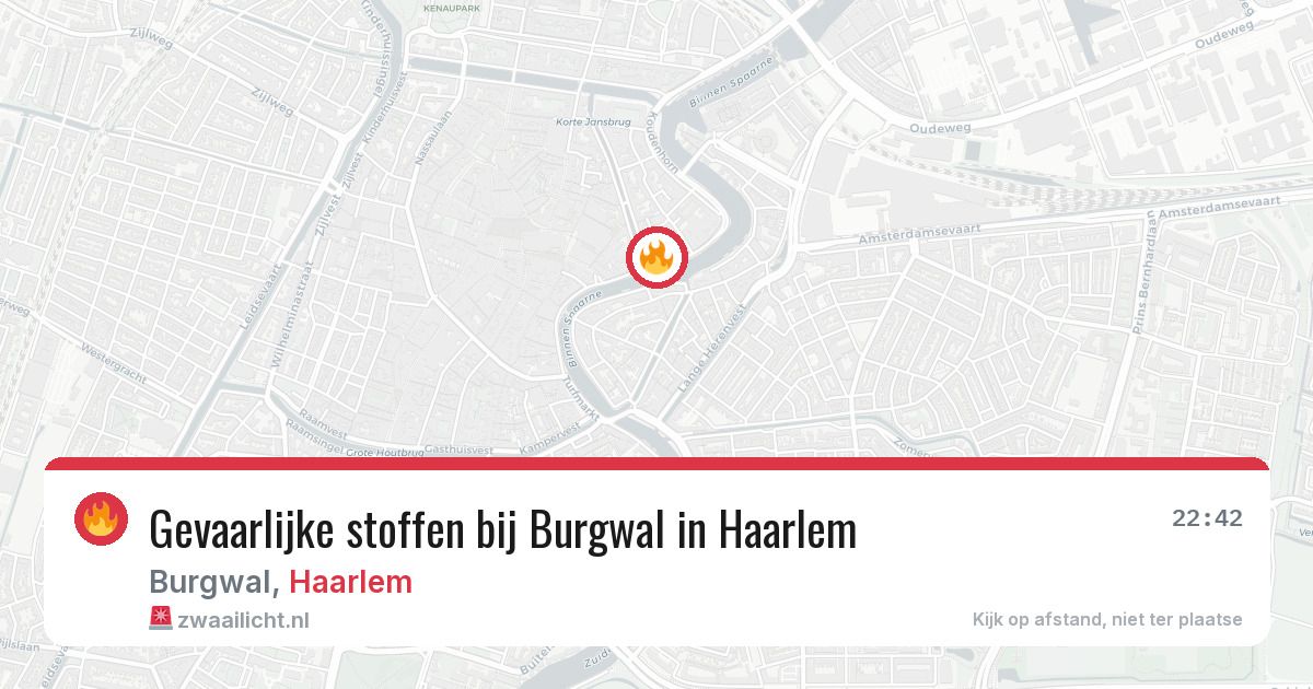 Gevaarlijke stoffen bij Burgwal in Haarlem — 4 mei 2026