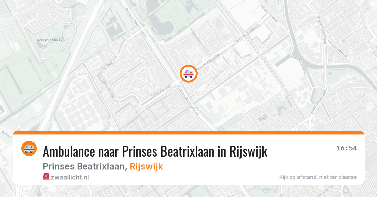 Ambulance naar Prinses Beatrixlaan in Rijswijk — 19 mrt 2026