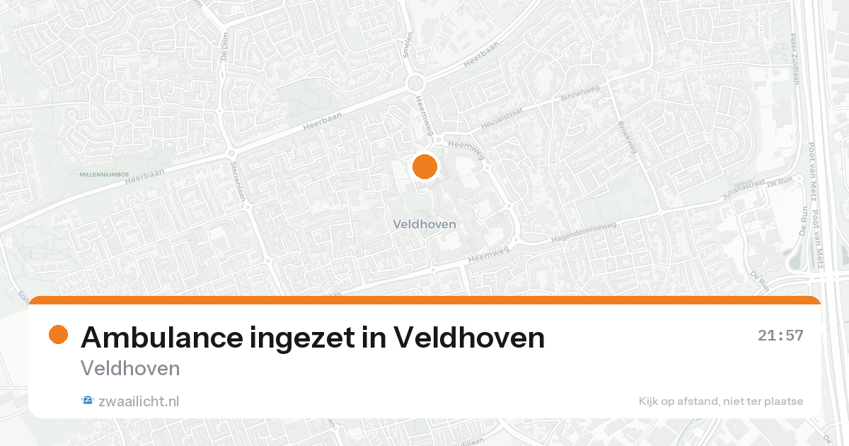 Ambulance ingezet in Veldhoven — 4 jul 2026