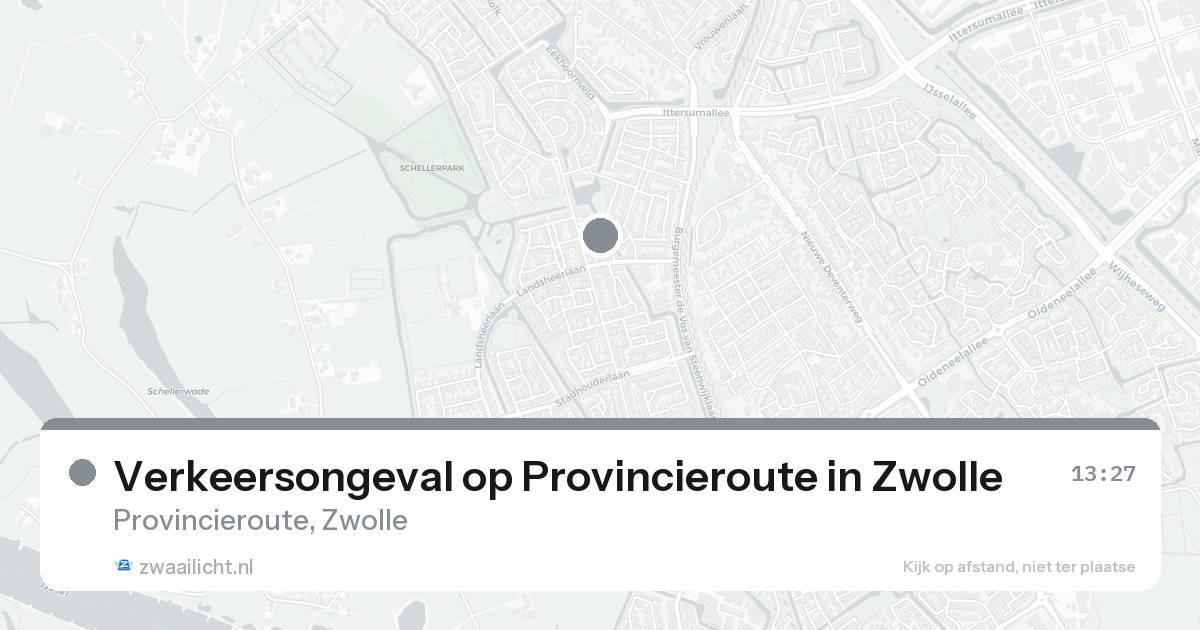 Verkeersongeval op Provincieroute in Zwolle — 23 aug 2026
