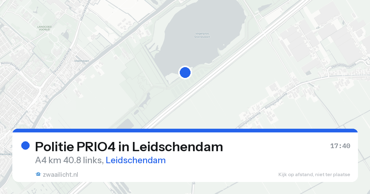 Politie PRIO4 in Leidschendam — 19 aug 2026 | 🚨 Zwaailicht.nl