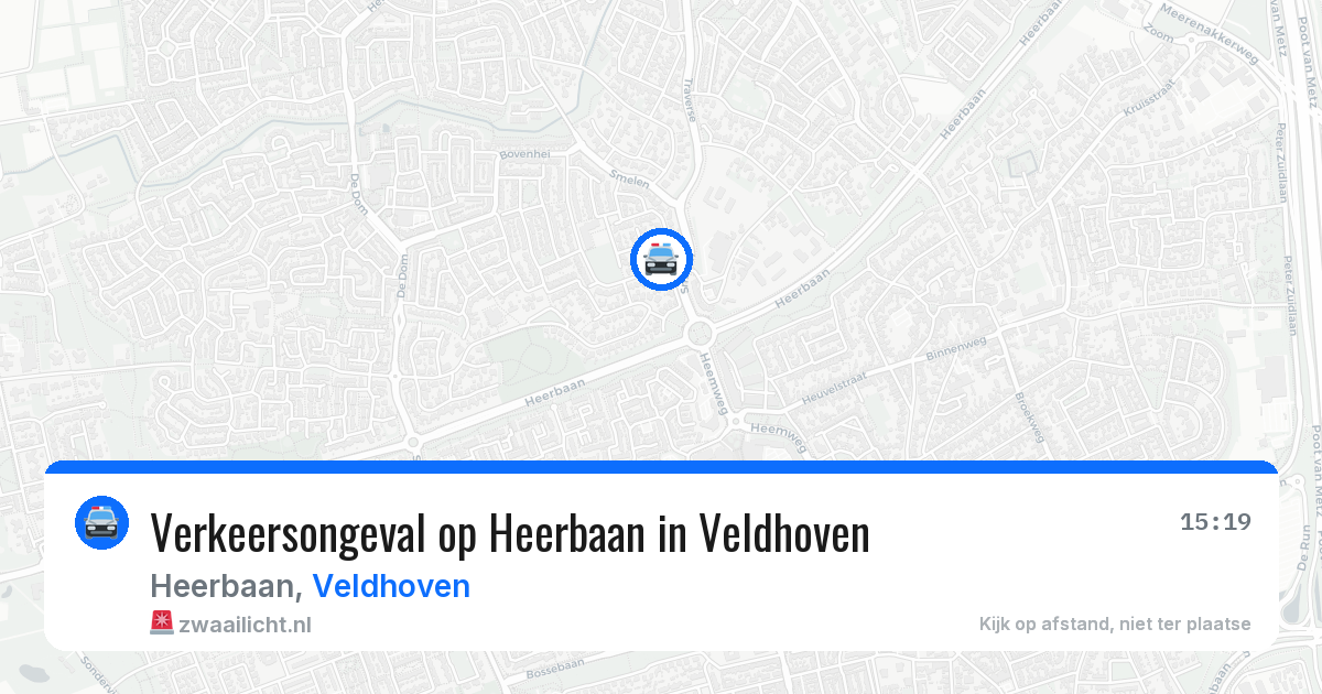 Verkeersongeval op Heerbaan in Veldhoven — 7 apr 2026