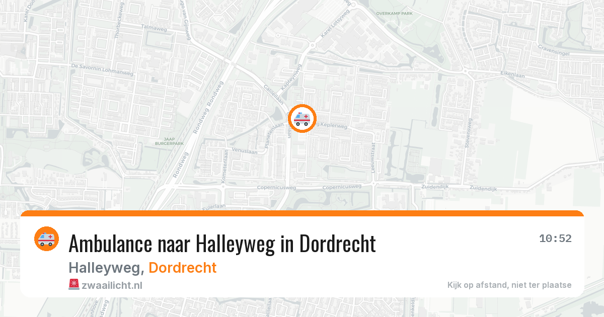 Ambulance naar Halleyweg in Dordrecht — 29 mei 2026