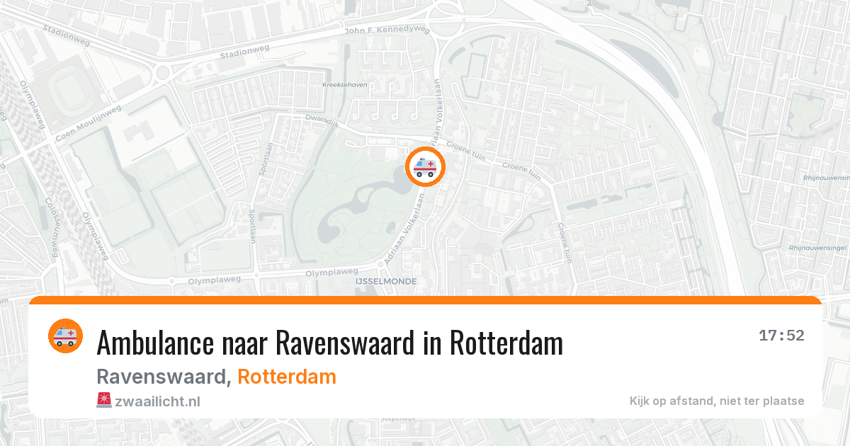 Ambulance naar Ravenswaard in Rotterdam — 8 feb 2026