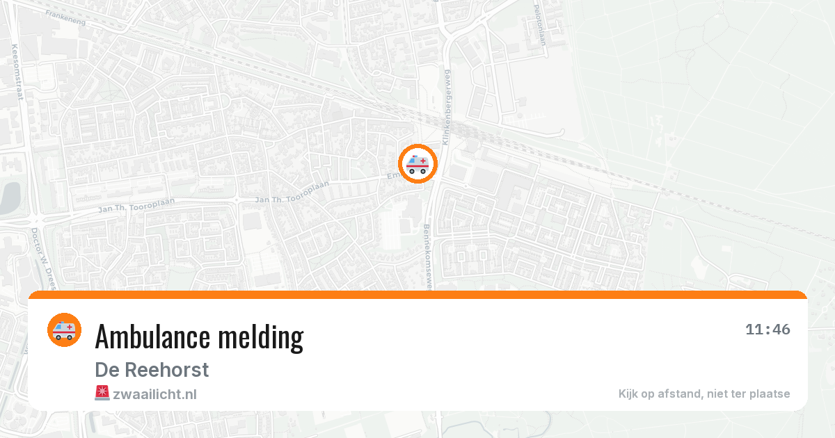 Ambulance melding — 9 aug 2026