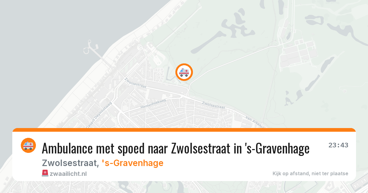 Ambulance met spoed naar Zwolsestraat in 's-Gravenhage — 4 apr 2026