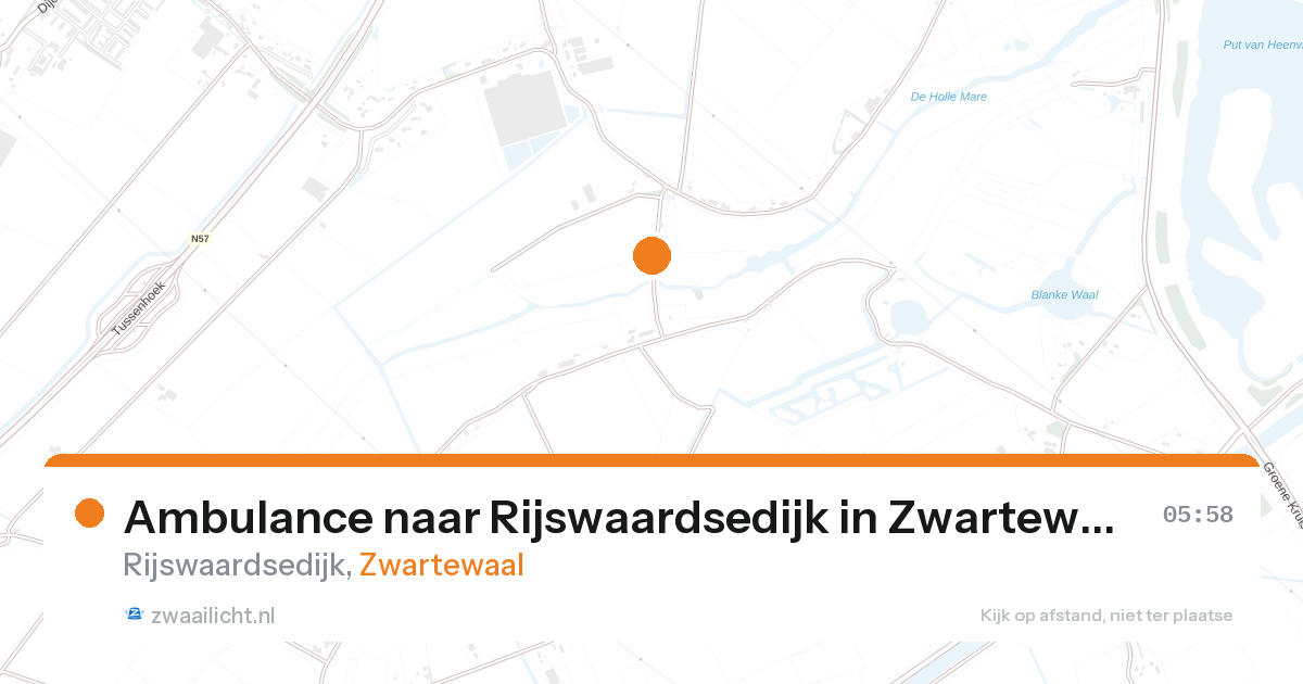 Ambulance naar Rijswaardsedijk in Zwartewaal — 7 feb 2026