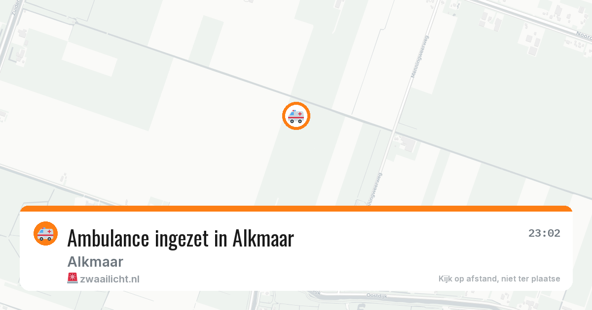 Ambulance ingezet in Alkmaar — 13 jun 2026