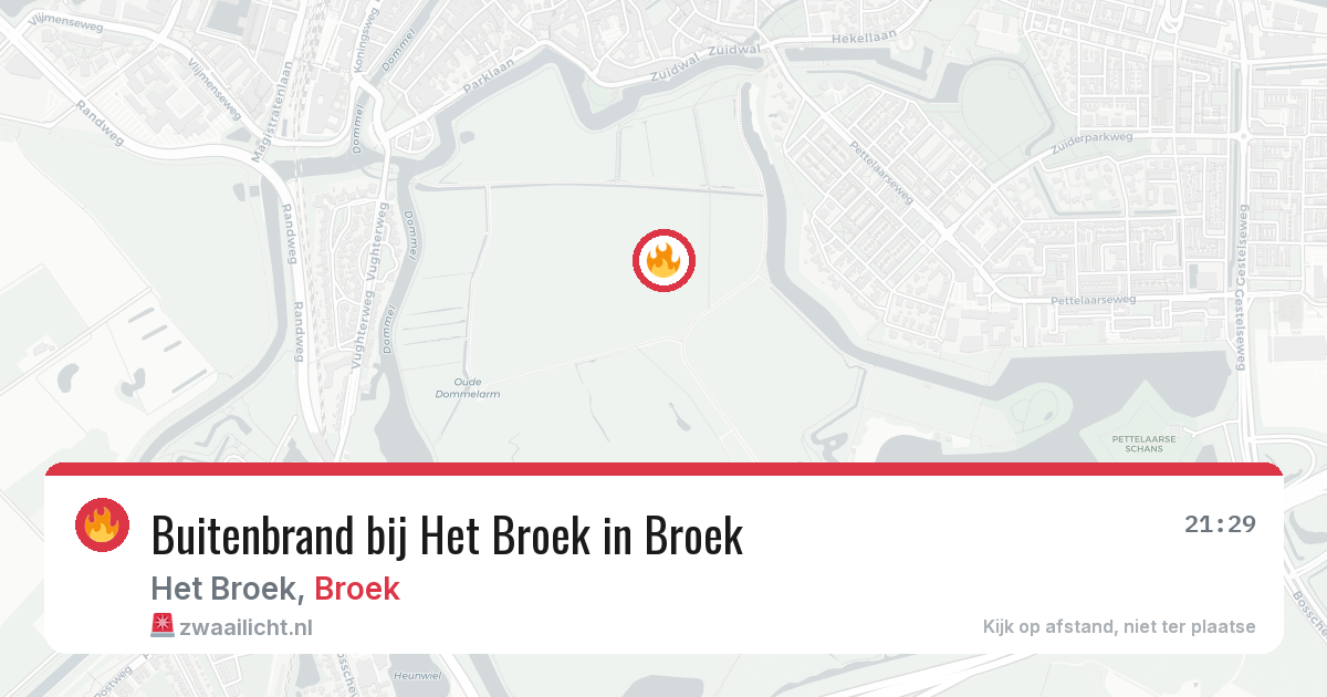 Buitenbrand bij Het Broek in Broek — 29 jul 2026