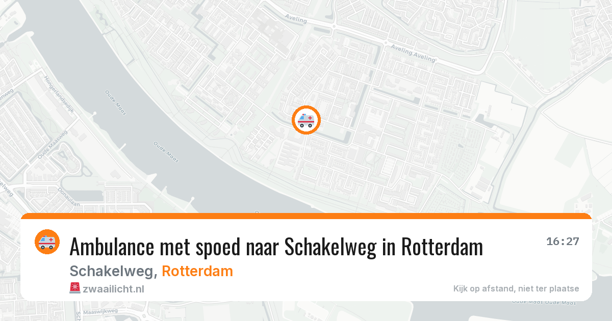 Ambulance met spoed naar Schakelweg in Rotterdam — 26 jun 2026