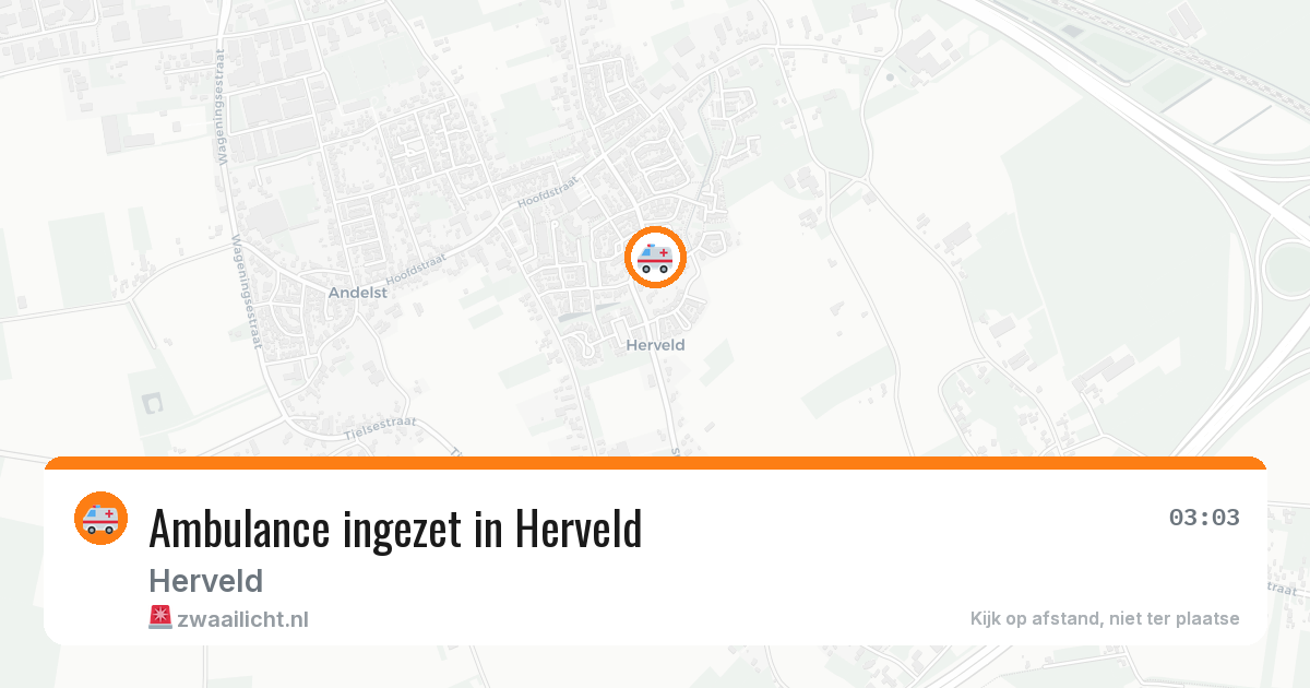 Ambulance ingezet in Herveld — 9 apr 2026