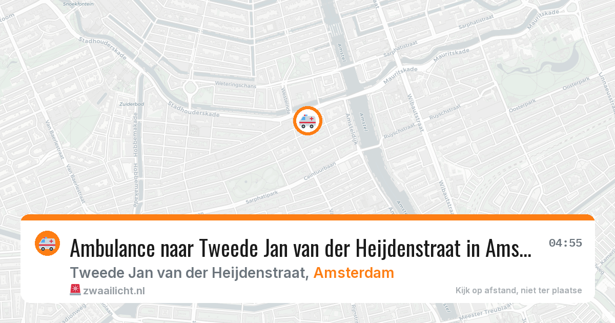 Ambulance naar Tweede Jan van der Heijdenstraat in Amsterdam — 23 jun 2026