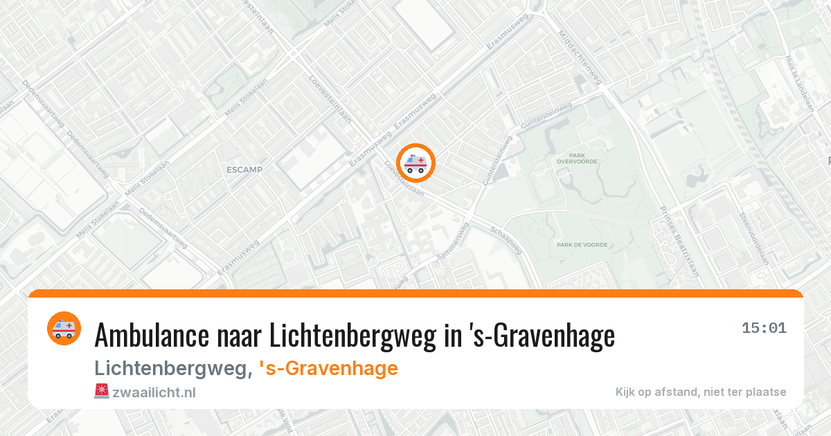 Ambulance naar Lichtenbergweg in 's-Gravenhage — 30 jun 2026