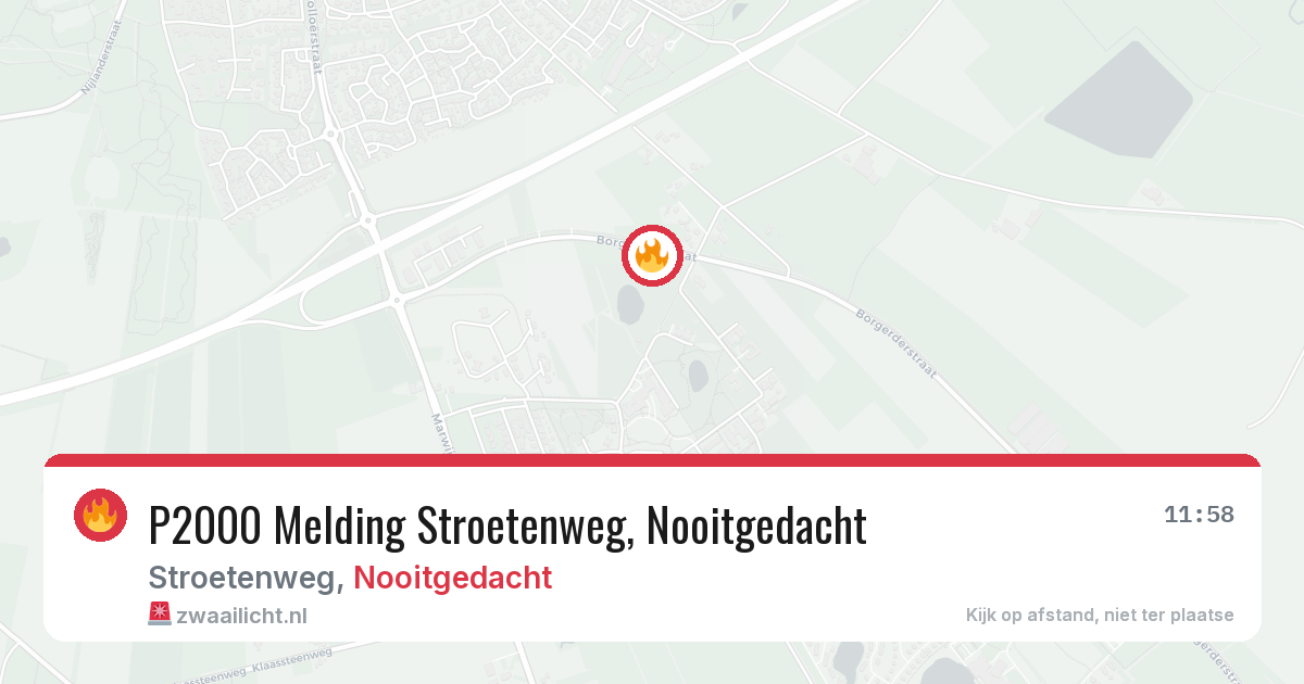 P2000 Melding Stroetenweg, Nooitgedacht — 24 mrt 2026