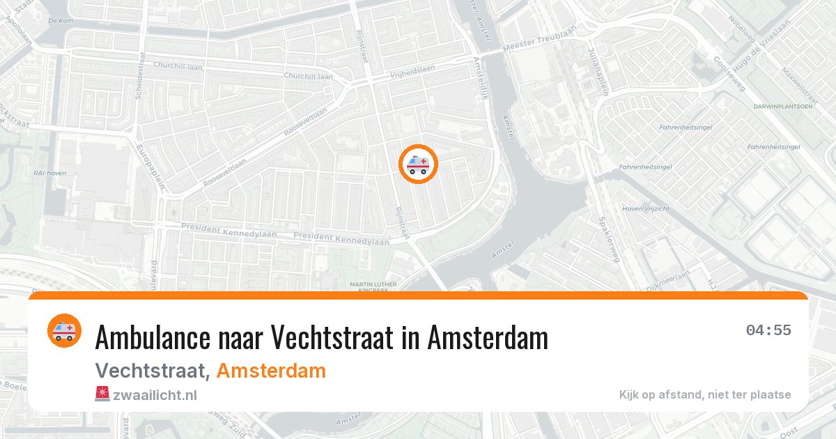 Ambulance naar Vechtstraat in Amsterdam — 4 apr 2026