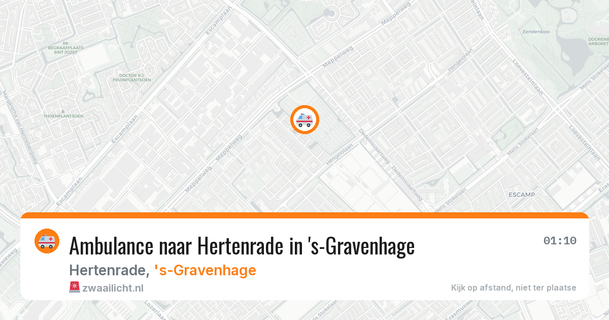 Ambulance naar Hertenrade in 's-Gravenhage — 31 mrt 2026