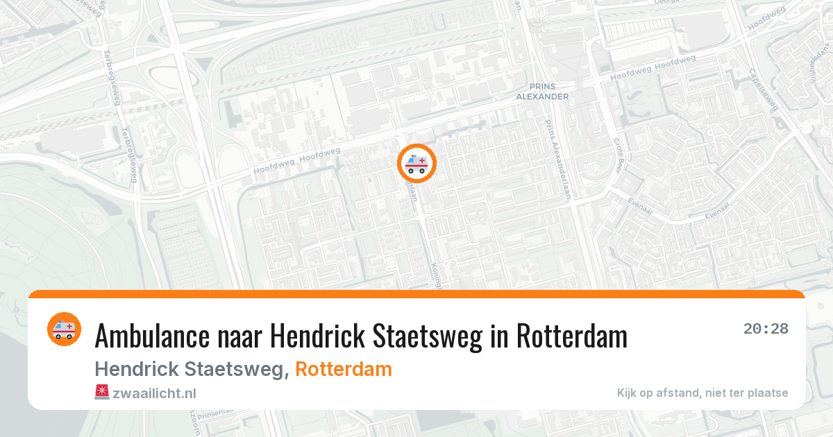 Ambulance naar Hendrick Staetsweg in Rotterdam — 23 jun 2026