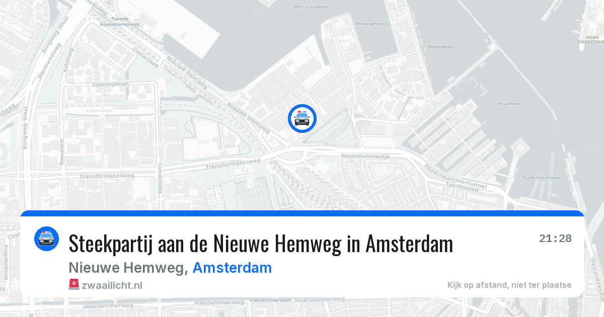 Steekpartij aan de Nieuwe Hemweg in Amsterdam — 31 mei 2026