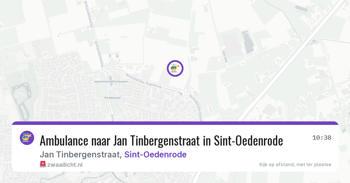 Ambulance naar Jan Tinbergenstraat in Sint-Oedenrode — 24 jul 2026