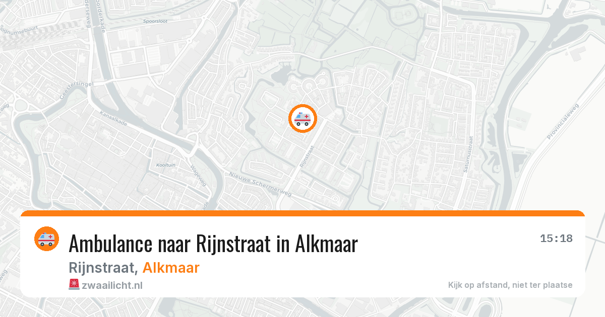 Ambulance naar Rijnstraat in Alkmaar — 24 apr 2026