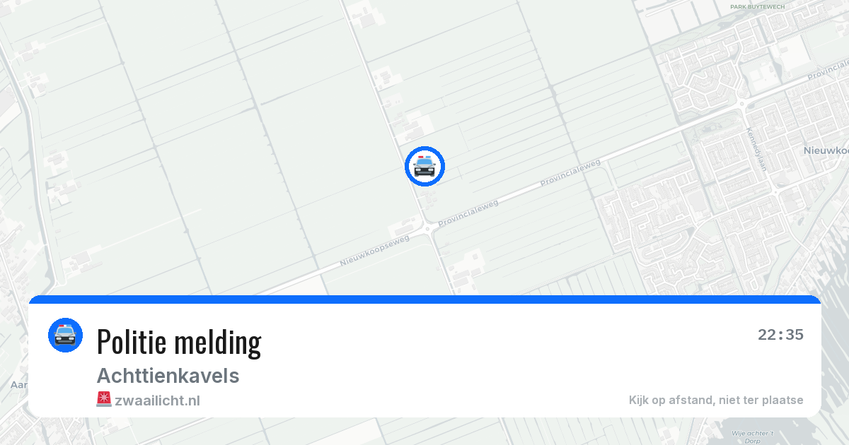 Politie melding — 29 jul 2026